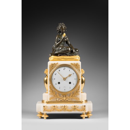 An early 19th Century striking mantel clock